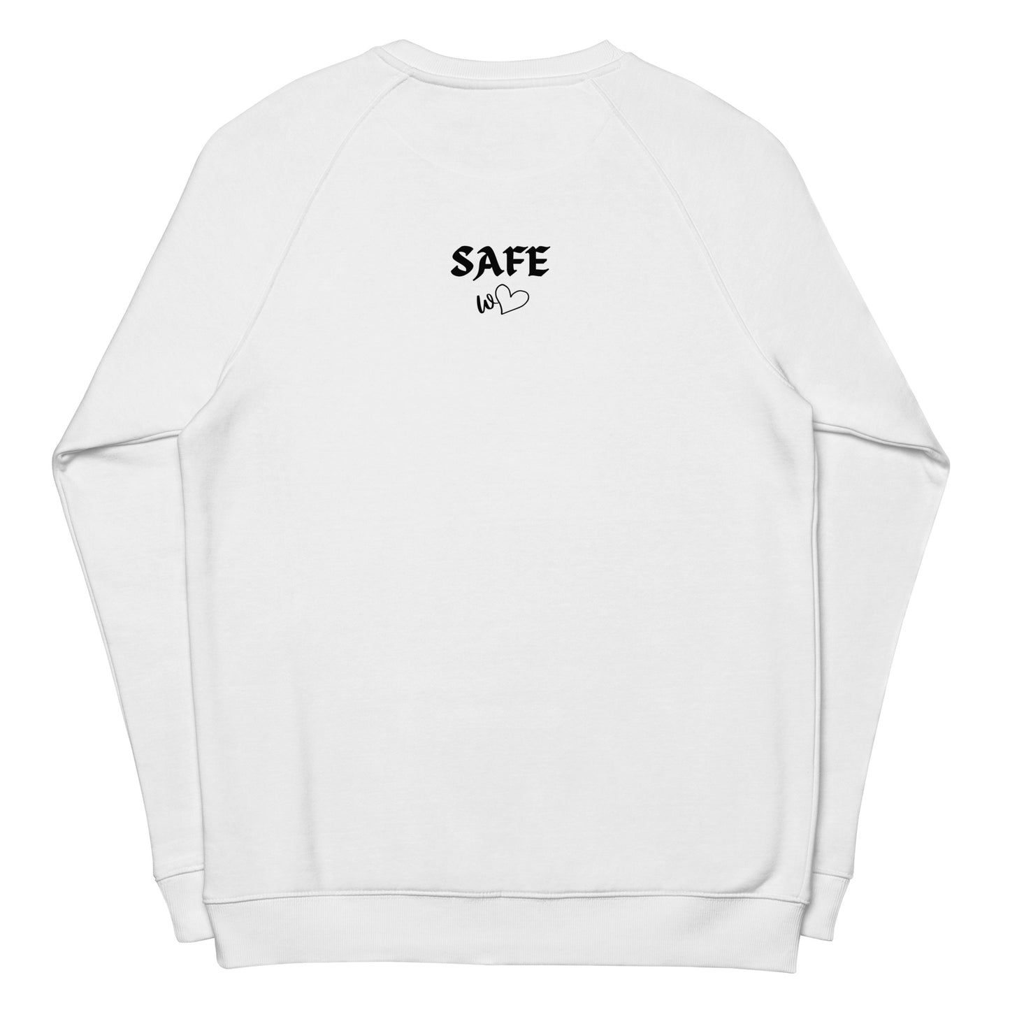 Unisex organic raglan sweatshirt