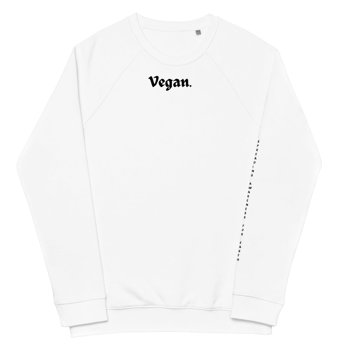 Unisex organic raglan sweatshirt